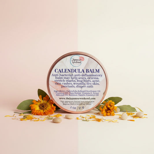 This anti-bacterial, anti-inflammatory balm may help adults, teens, toddlers and babies with scars, eczema, stretch marks, bug bites, acne, skin rashes, wounds, dry skin, psoriasis, diaper rash, sore nipples, pimples. Great for beards and mustache, gents! Use in on dogs or cats for dry paws, noses, elbows and small cuts.

Ingredients: Calendula-infused Sunflower Oil, Coconut Oil, Shea Butter, Vitamin E, Sweet Almond Oil, Beeswax, Vanilla Essential Oil or Unscented