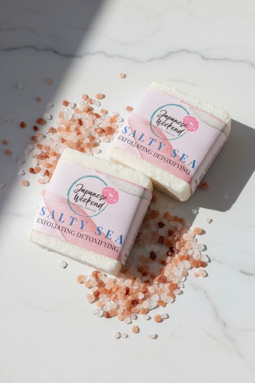 Exfoliating; Detoxifying Salty Sea Soap Bar is carefully formulated to exfoliate your skin as it cleanses, detoxifies, and nourishes your skin in one easy step. Pink Himalayan Salt is purifying and full of nutrients essential for your skin health such as potassium, calcium, and zinc. It contains essential oils blend that smells like the ocean breeze off the coast of Southern California that rolls in with the morning mist, with swaying eucalyptus trees, refreshing lemongrass, and just a touch of rosemary