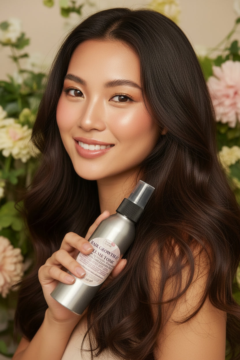 pleasantly scented best-seller.

Made with carefully selected synergetic essential oils of French Lavender, Rosemary, Lemongrass, Cedarwood and Hemp Seed oil, this all natural formula is designed to wake up and nourish your hair follicles. It has a very light non-greasy feel/scent and leaves your hairs smelling wonderful.

Super easy to use - shake, spray on your scalp, massage as you inhale precious very pleasant, light essential oils scent and style as usual. Do NOT rinse. Use daily for best results.