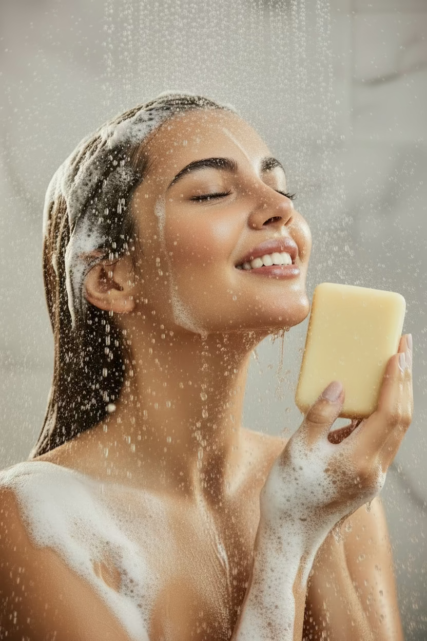 Lemon (Highly Nourishing Deep Clean) Shampoo Conditioner &amp; Body Bar all-natural shampoo and conditioner carefully handcrafted from 100% sustainable, non-toxic, and organic ingredients that utilizes the phenomenal cleansing power of fresh organic lemons. It has a very light sweet, brightly delicious, sexy lemony scent. It will leave your hair moisturized and shiny, and your sculp deeply nourished and rebalanced, no matter what your hair type. It's paraben free, vegan, and paleo friendly -